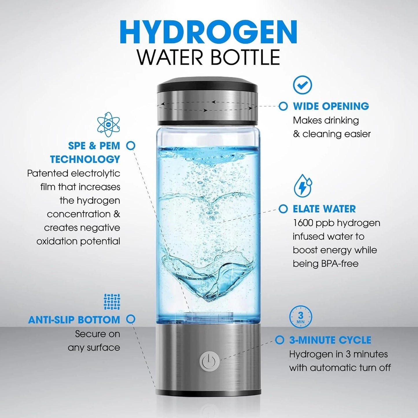 Naturecuremart Hydrogen Water Bottle